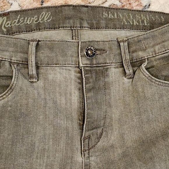 Madewell Skinny Skinny Ankle Jeans Thundercloud Gray Size 29 - Picture 10 of 13